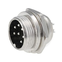 ; Socket; microphone; male; PIN: 7; for panel mounting; 