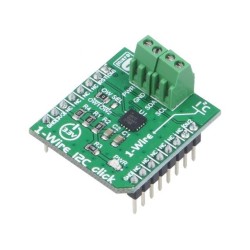 1-WIRE I2C CLICK; Click board; interface; 1-wire,GPIO; DS28E17; mikroBUS connector; MIKROELEKTRONIKA