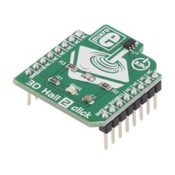 3D HALL 2 CLICK; Click board; Hall sensor; I2C; TLV493D-A1B6; mikroBUS connector; MIKROELEKTRONIKA