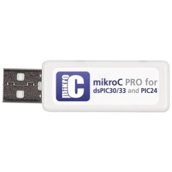 MIKROC PRO FOR DSPIC30/33 (USB DONGLE LI; Compiler; C; Dongle License; PIC24F,PIC24H,dsPIC30F,dsPIC33F; MIKROELEKTRONIKA