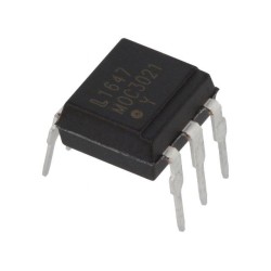 MOC3021; Optotriac; 5kV; Uout: 400V; without zero voltage crossing driver; LITEON