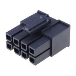170001-0108; Plug; wire-board; female; Mega-Fit; 5.7mm; PIN: 8; Layout: 2x4; 23A; MOLEX
