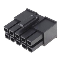 171692-0110; Plug; wire-board; female; Mega-Fit; 5.7mm; PIN: 10; Layout: 2x5; 23A; MOLEX