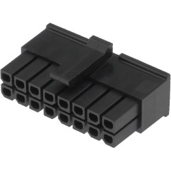 43025-1400; Plug; wire-board; female; Micro-Fit 3.0; 3mm; PIN: 14; w/o contacts; MOLEX