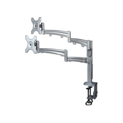 ; LCD monitor holder; Mounting: screw terminals; Colour: silver; NEWBRAND