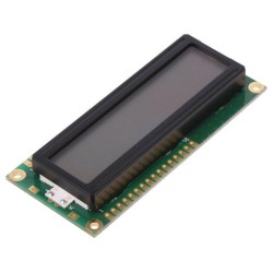 NPC1602LRS-GWT-H; Display: LCD; alphanumeric; STN Positive; 16x2; 80x36x12.7mm; LED; POWERTIP