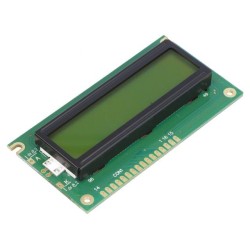 NPC1602LRU-FWB-H; Display: LCD; alphanumeric; STN Positive; 16x2; 84x44x13.2mm; LED; POWERTIP