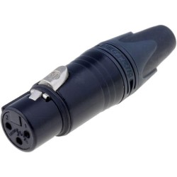 NC3FXX-B-D; Plug; XLR; female; PIN: 3; straight; for cable; soldering; 16A; NEUTRIK