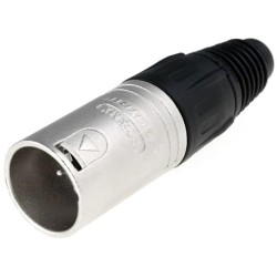 NC4MX; Plug; XLR; male; PIN: 4; straight; for cable; soldering; 10A; 3.5÷8mm; NEUTRIK