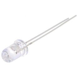 OSB5SA5A31A-12V; LED; 5mm; blue; 1560÷2180mcd; 30°; 10÷15mA; 12V; Front: convex; OPTOSUPPLY