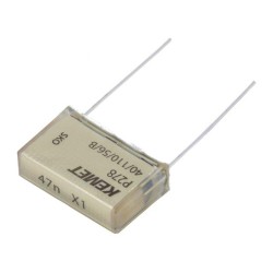 P278SJ473M480A; Capacitor: paper; X1; 47nF; 480VAC; 22.5mm; ±20%; THT; Series: P278; KEMET