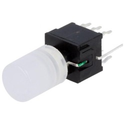 PB61303BL-3; Microswitch TACT; DPDT; Pos: 2; 0.1A/30VDC; THT; none; green; 1.5N; HIGHLY