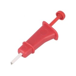 PCM W2 RED; Clip-on probe; hook type; red; Connection: soldering; PARROT INVENT