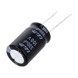 PF2A331MNN1625; Capacitor: electrolytic; THT; 330uF; 100VDC; Ø16x25mm; Pitch: 7.5mm; Elite