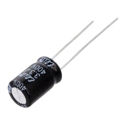 PF2G3R3MNN0812; Capacitor: electrolytic; THT; 3.3uF; 400VDC; Ø8x11.5mm; ±20%; 2000h; Elite