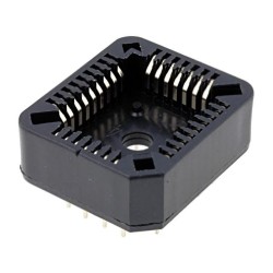 PLCC 32G; Socket: PLCC; PIN: 32; phosphor bronze; gold-plated; 1A; THT; NINIGI