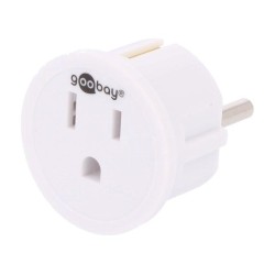 45351; Adapter; Out: JAPAN,USA; Plug: with earthing; Colour: white; Goobay