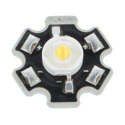 PM2E-3LVS-R7; Power LED; STAR; white warm; 130°; 700mA; Pmax: 3W; 92.9÷250.9lm; ProLight Opto