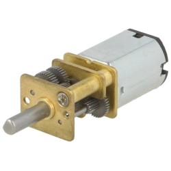 1000:1 LP 6V DUAL-SHAFT; Motor: DC; with gearbox; LP; 6VDC; 360mA; Shaft: D spring; 13rpm; POLOLU