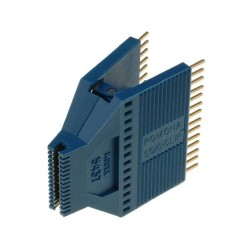 5437; Test clip; PIN: 28; grey; Row pitch: 36.32/19.3mm; gold-plated; POMONA