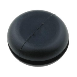 ; Grommet; with bulkhead; Ømount.hole: 11mm; Øhole: 8mm; PVC; black; ESSENTRA
