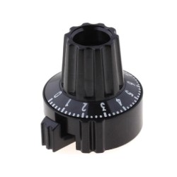 4331.6032; Precise knob; Shaft d: 6mm; Ø22.8x23.1mm; Colour: black; MENTOR
