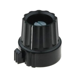 4332.6031; Precise knob; Shaft d: 6mm; Ø22.8x22.6mm; Colour: black; MENTOR