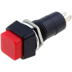 ; Switch: push-button; Pos: 2; SPST-NO; 3A/125VAC; OFF-(ON); Ø12mm; NINIGI