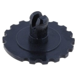 5371; Knob; thumbwheel; black; Ø16mm; Application: PT15N; PIHER