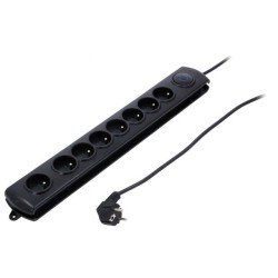 50114; Plug socket strip: protective; Sockets: 8; 250VAC; 16A; QOLTEC