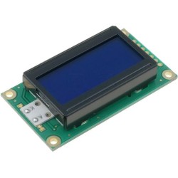 RC0802A-BIY-ESX; Display: LCD; alphanumeric; STN Negative; 8x2; blue; 58x32x13.2mm; RAYSTAR OPTRONICS