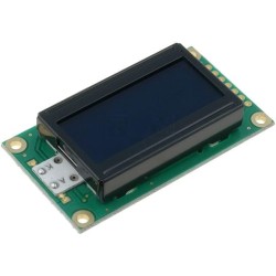 RC0802A-TIY-CSV; Display: LCD; alphanumeric; FSTN Negative; 8x2; black; LED; PIN: 14; RAYSTAR OPTRONICS