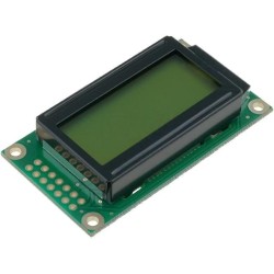RC0802A-YHW-ESV; Display: LCD; alphanumeric; STN Positive; 8x2; yellow-green; LED; RAYSTAR OPTRONICS