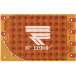 RE224-HP; Board: universal; single sided,prototyping; W: 100mm; L: 160mm; ROTH ELEKTRONIK GMBH