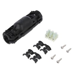 435-01651; Gel cable joint; RELICON; polyamide; IP68; black; Y: 100mm; X: 24mm; HELLERMANNTYTON