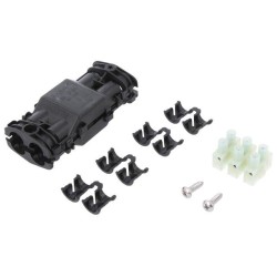 435-01655; Gel cable joint; RELICON; polyamide; IP68; black; Y: 105mm; X: 44mm; HELLERMANNTYTON