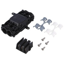 435-01658; Gel cable joint; RELICON; polyamide; IP68; black; Y: 138mm; X: 78mm; HELLERMANNTYTON