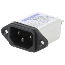 RID0342H; Connector: AC supply; socket; male; 3A; 250VAC; IEC 60320; -25÷85°C; ROXBURGH EMC