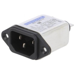 RID1042H; Connector: AC supply; socket; male; 10A; 250VAC; IEC 60320; 0.26mH; ROXBURGH EMC