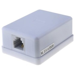 ; Socket; RJ11; Layout: 6p4c; surface-mounted,screw,self-adhesive; 