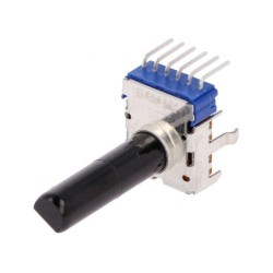 RK12L1230C0T; Potentiometer: shaft; 50mW; 10kΩ; ±20%; 300°; for PCB; Shaft: 6mm; ALPS
