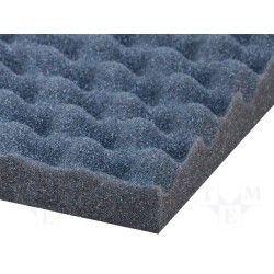 ; Sound absorbing sponge; 1000x500x30mm; perforated; 4CARMEDIA