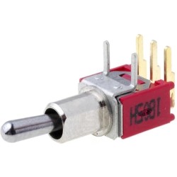 SKS06LP; Switch: toggle; Pos: 2; SPDT; ON-ON; 3A/28VDC; Leads: for PCB,angled; SALECOM ELECTRONICS