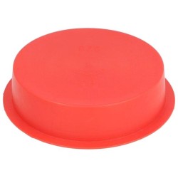 15000; Plugs; Body: red; Out.diam: 98mm; H: 24mm; Mat: LDPE; Shape: round; SUNDPLAST