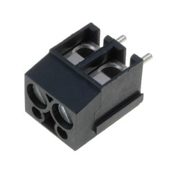 AK100/2DS-5,0-V/GRAU; PCB terminal block; angled 90°; 5mm; ways: 2; on PCBs; 0.5÷2.5mm2; PTR  MESSTECHNIK