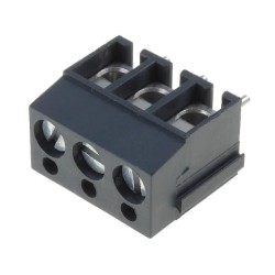 AK100/3DS-5,0-V/GRAU; PCB terminal block; angled 90°; 5mm; ways: 3; on PCBs; 0.5÷2.5mm2; PTR  MESSTECHNIK