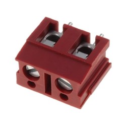 AK110/2DS-7,5-V/ROT; PCB terminal block; angled 90°; 7.5mm; ways: 2; on PCBs; 2.5mm2; PTR  MESSTECHNIK