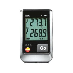 TESTO 175-T3 0572 1753; Data logger; temperature; 89x53x27mm; Resol: 0.1°C; IP65; 449g; TESTO