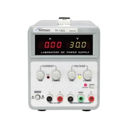 TP-1305; Power supply: laboratory; Channels: 2; 0÷30VDC; 0÷5A; 5VDC; 1A; TWINTEX