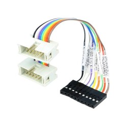 10-PIN SPLIT CABLE; Connection cable; IDC10 x2,pin strips; 127mm; TOTAL PHASE